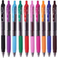 【20点抢】白雪G103彩色按动中性笔刷题笔高颜值速干ins日系10色用考试笔顺滑0.5笔芯黑色签字圆珠笔