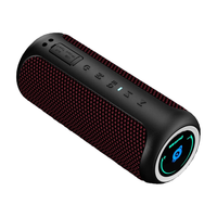 雷登（OHAYO）X20蓝牙音响双喇叭手机智能无线音箱超重低音量可插U盘便携式骑行车载户外蓝牙音箱 红黑色 x20红黑色 澎湃音质【触屏版】