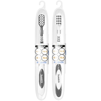 男士中硬毛牙刷 去牙渍清洁烟渍茶渍成人硬毛螺旋刷丝 2支装