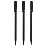 HERO 英雄 A206 拔帽中性笔 黑色 0.38mm 3支装