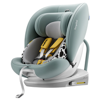 EURO KIDS 袋鼠爸爸 星途儿童安全座椅0-12岁360度旋转汽车用车载新生儿婴儿宝宝座椅 星途-升级PLUS款-天青绿