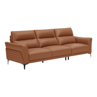  顾家家居 KUKA  1099 真皮沙发 三人位 西西里橙