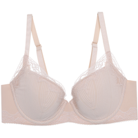 爱慕文胸女士内衣女21SS裸感3/4无纺布大罩杯薄款聚拢文胸罩AM125541 肤粉色 75C 34/75C