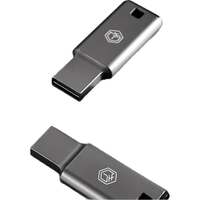 京东京造 USB3.2高速U盘128G 读速高达150MB/s 小巧便携一体成型金属优盘 4个 【4个】128GB