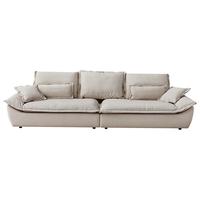 QuanU 全友 111150 猫爪布艺帆船沙发 左3+右3