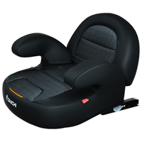 DAIICHI韩国儿童座椅简易便携式汽车用增高坐垫3-12岁小孩车载增高垫 黑色【ISOFIX接口+折叠收纳】
