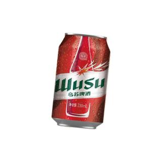  WUSU/乌苏啤酒 烈性 小麦啤酒  24罐整箱装 听装 330ml