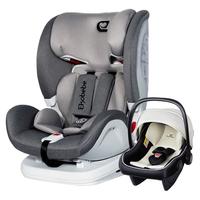 怡戈(Ekobebe)德国儿童汽车座椅 宝宝车载婴儿提篮坐椅可坐可躺isofix接口 雾灰色