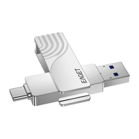 EAGET 忆捷 CF30 USB 3.0 U盘 珍珠镍 256GB Type-C/USB-A双口