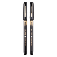 BAOKE 宝克 百胜系列 W7 拔帽中性笔 黑色 0.5mm 2支装