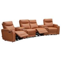 国家补贴、大件超省：芝华仕 30318独家印象 真皮电动功能沙发 3.74m 高靠背影院沙发