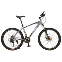 Jeep 吉普（JEEP）山地自行车男女变速减震成人单车碟刹自行车 风驰-灰蓝 27.5寸（适合身高1.70~1.90m） 24速运动版