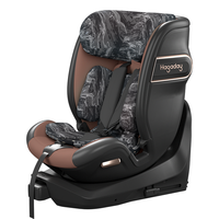 Hagaday哈卡达汽车座椅0-4-7岁新生儿车载360旋转可坐躺 黑金