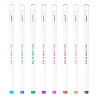 monami 慕那美 02037Z08 拔帽中性笔 混色 0.4mm 8支装