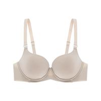 怡倩【舒适℃】大胸无痕内衣女聚拢收副乳防下垂美背光面薄款文胸