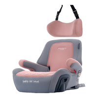 Bewell儿童增高垫安全座椅汽车用3-12周岁大童ISOFIX便携宝宝坐垫 珊瑚橙(现货顺丰极速发)