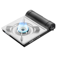 Iwatani 岩谷 燃气灶套装 黑银色 (ZB-19M卡式炉+气瓶*6)