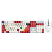 罗技 K845有线机械键盘 青红茶轴电脑电竞游戏打字办公PBT客制键帽