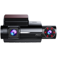 捷渡JADO D350S行车记录仪高清前后双录红外夜视车内外三镜头三录迷你手机wifi无线互联+64G卡+降压线
