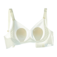 猫人内衣女大胸显小聚拢文胸无钢圈防下垂夏季超薄冰丝凉感兔耳杯胸罩 M34/75ABC