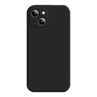 悦可 适用苹果15手机壳液态硅胶 iPhone15 保护套超薄防摔手机壳男女款 石墨黑