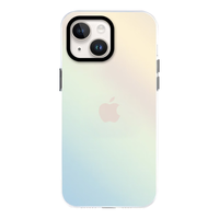 暴走 适用苹果15plus手机壳 iPhone15plus保护套 硅胶软边简约半透明全包防摔镭射渐变高级感磨砂硬壳 【极光渐变✅磨砂亲肤】