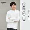 gxgjeans 男装长袖T恤 冬季字母刺绣半高领打底衫
