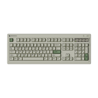 FL·ESPORTS 腹灵 OG104 104键 2.4G蓝牙 多模无线机械键盘 经典白 冰锋银轴 RGB