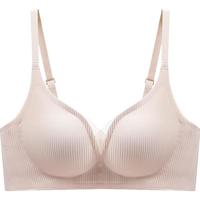 Miiow/猫人 无痕无钢圈 女士文胸  S =英码32(70A/70B) 浅粉色