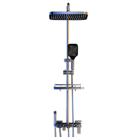 壹品印象 瑞士全铜恒温淋浴花洒套装家用枪灰色增压卫浴室淋雨喷头沐浴明装