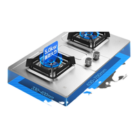 樱花燃气灶不锈钢天然气家用嵌入式液化气煤气灶大火力双灶TSA01