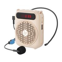 惠普LS231小蜜蜂扩音器教师麦克风扬声器 蓝牙音箱小喇叭腰挂麦克风导游插卡便携式喊话器教学讲课 白色