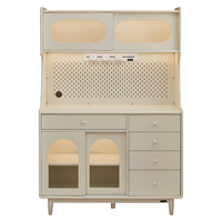 QuanU 全友 125801+105069 北欧田园木纹床+床垫+床头柜 1.8m床