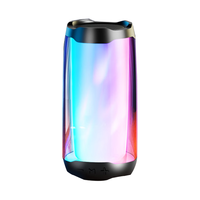 金运蓝牙音箱 电脑音响便携式户外车载家用桌面迷你重低音炮大音量炫彩发光智能小音响收款音乐播放器 顶配PULS【黑色】双喇叭|重低音 顶配PULS【黑色】重低音|动态灯