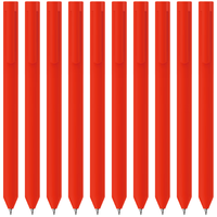 Snowhite 白雪 旋转中性笔红色 0.5mm速干刷题笔小红笔签字笔CS笔头水笔 红色5支 G-606