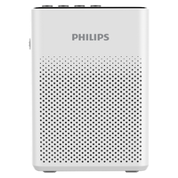 PHILIPS飞利浦SBM200 小蜜蜂扩音器便携插卡蓝牙音箱喊话器麦克风喇叭教师导游教学讲课户外迷你升级版白