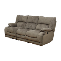 NITORI 宜得利 家居 家具 电动功能沙发客厅抗菌布艺靠背茶几 海特 三人位 灰色