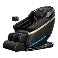 奥克斯(AUX)按摩椅家用全身太空舱全自动多功能零重力智能电动按摩沙发按摩机新年送爸爸父母亲节 【豪华SL导轨机械手】高端尊享+智能双芯+H6黑