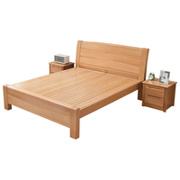 森林日记榉木床全实木床双人床中式简约北欧储物气压家具婚床加厚主卧大床 单床 1800mm*2000mm 框架结构