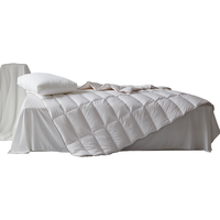 斯诺曼抗菌可水洗95%白鹅绒被羽绒被夏凉被 填充160g 150x210cm【白】 150*210cm