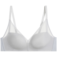 爱慕内衣女无钢圈隐孔杯蕾丝网纱小胸聚拢文胸海岸线AM178391灰色C75