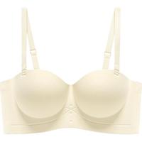 无痕内衣女小胸聚拢显大薄款无肩带收副乳防下垂无钢圈文胸罩夏季