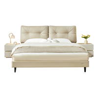 全友【迷瞪】116063卧室套房双人软床床头柜乳胶床垫组合套餐 1.5米软床+床头柜A*1