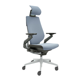 Steelcase Gesture 人体工学电脑椅+头枕 镍蓝色