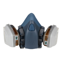 3M KN95呼吸防护七件套 7502半面具+1对6001滤盒+1对501滤棉盖+2片5N11简装滤棉 1套装