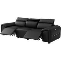  顾家家居 KUKA  90.YG.6280 意式电动功能沙发 三人位双电动 黑色