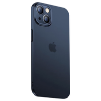 ZMOVERT 适用于苹果14手机壳iphone14超薄磨砂14透明镜头全包防摔女男款 苹果14【透黑色】超薄磨砂+不沾指纹 再获9D防爆膜