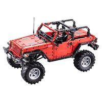 双鹰（DOUBLE E）咔搭拼插积木遥控车冒险者C61006