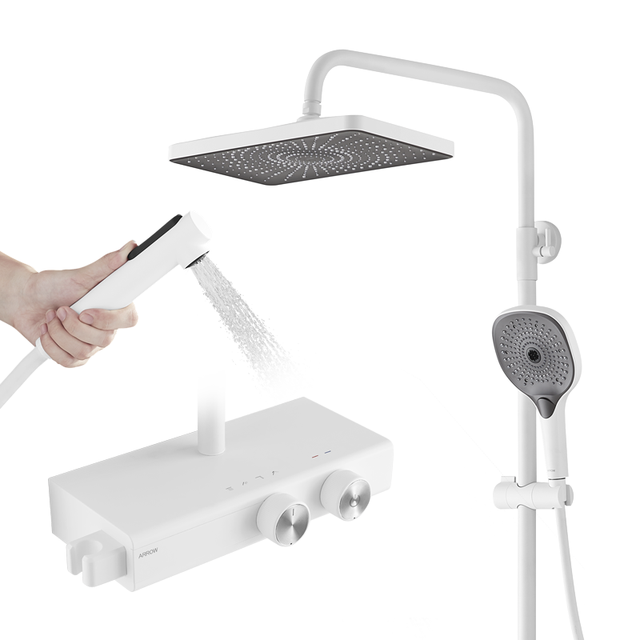箭牌 大顶喷旋钮出水四功能花洒套装洗浴淋浴花洒冷热增压淋浴喷头