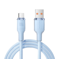 ROMOSS罗马仕Type-C数据线100W/66W超级快充适用苹果15充电线车载Carplay华为荣耀iPhone15ProMax手机 2米蓝